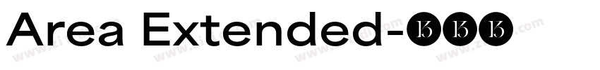Area Extended字体转换